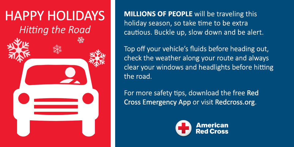 Red Cross Offers Top 10 Holiday Driving and Travel Tips 